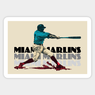 Retro Miami Marlins Slugger Sticker